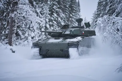 Testy czeskiego CV90 w Szwecji