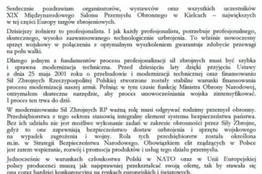 Posłanie Prezydenta RP Bronisława Komorowskiego