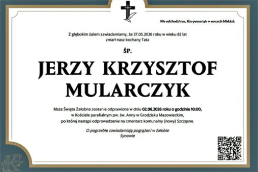 Zmarł inż. Jerzy Mularczyk