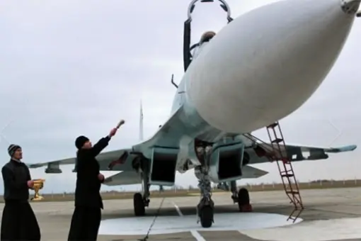 Rosyjskie Su-27 i Su-30 na Krymie