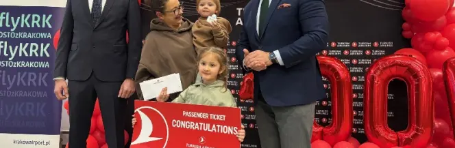 100 tys. pasażerów THY w Krakowie