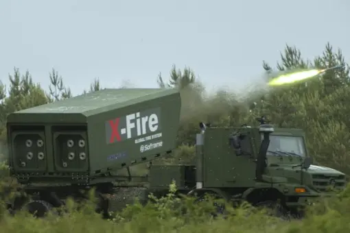 Pierwsze strzelanie wyrzutni X-Fire