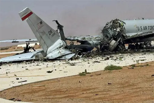 E-3C zniszczony w bazie Prince Sultan