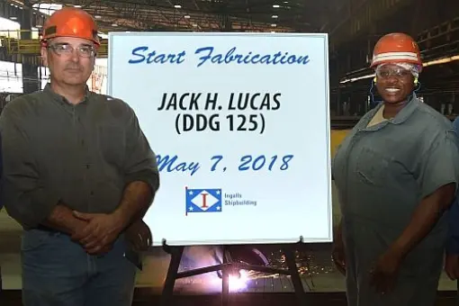 Rozpoczęcie budowy USS Jack H. Lucas